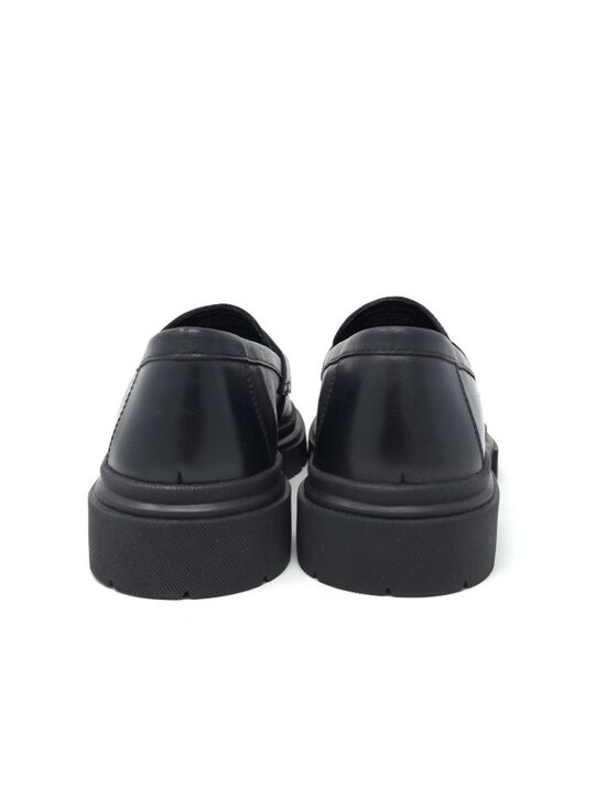 New Steve Madden Akkron Black Leather Loafers Men’s 7.5M main image 9